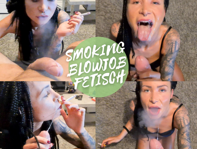 Mein 1. Smoking Blowjob Clip – Userwunsch!  Die Smoking Schwanzlutscherin