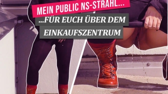 Mein Public-Natursekt-Strahl für Euch über dem Einkaufszentrum