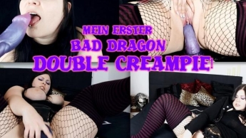 Mein erster Fick mit Bad Dragon – Doppelter Creampie!!!