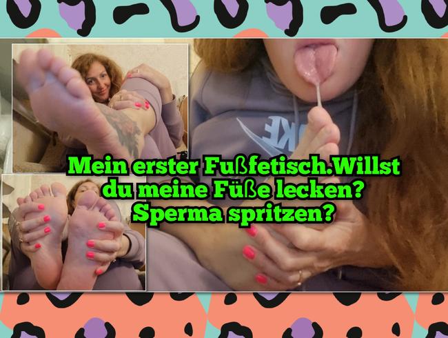 Mein erster Fußfetisch.Willst du meine Füße lecken?…Sperma spritzen?