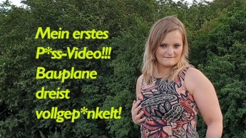 Mein erstes Piss-Video!!! Bauplane dreist vollgepinkelt!