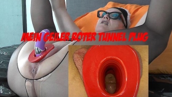 Mein geiler roter Tunnel Plug