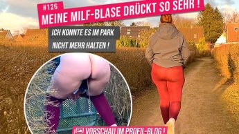 Meine MILF-BLASE drückt SO SEHR! – Ich konnte es im Park nicht mehr halten!