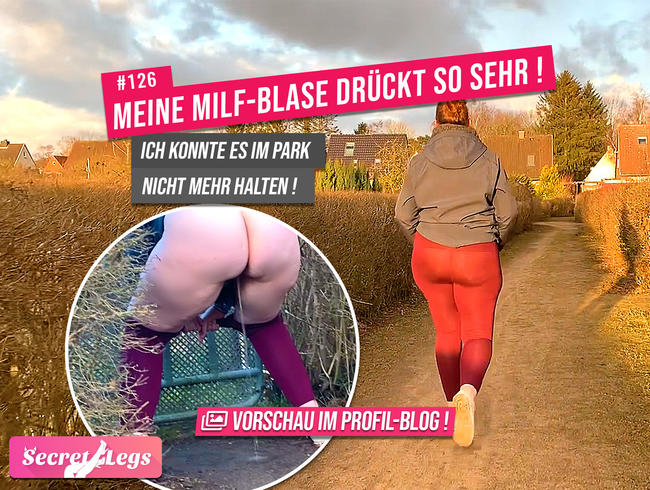 Meine MILF-BLASE drückt SO SEHR! – Ich konnte es im Park nicht mehr halten!