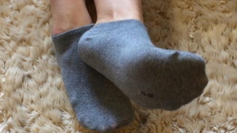 Meine herrlichen Füße in Socken verpackt (kein ton)
