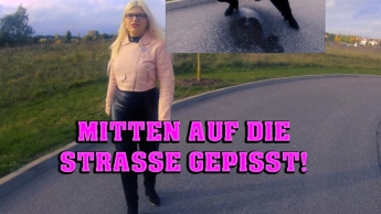 Mitten auf die Strasse gepisst!