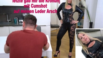 Nach Abfickparty Schlammschieber Fick bekommen | Cumshot auf Leder Arsch