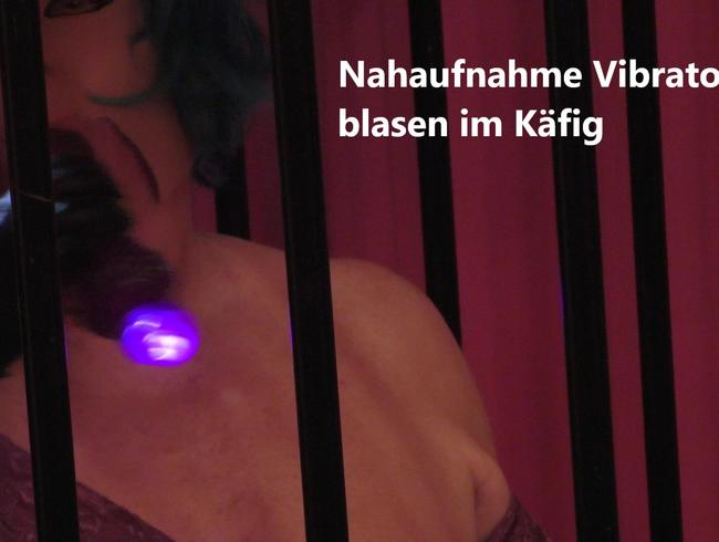 Nahaufnahme Vibrator blasen im Käfig