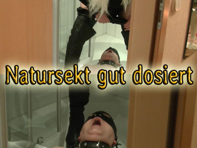 Natursekt in der Dusche