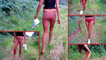 Natursekt in der Natur – Piss + Strip in FSH + Slip im Wald