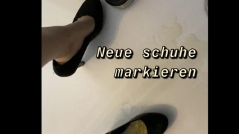 Neue Schuhe mit Natursekt markieren!