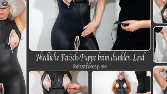 Niedliche Fetisch-Puppe beim dunklen Lord – Reizstromspiele