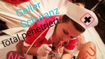 Notgeiler Schwanz von Krankenschwester Penetriert