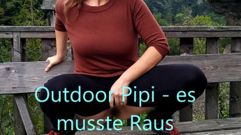 Outdoor Pipi – es musste Raus