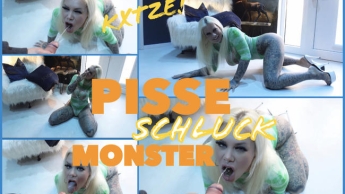 PISSE SCHLUCK MONSTER !! Rand voll bis ich fast KxTZE!