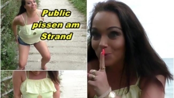 PUBLIC! pissen am Strand