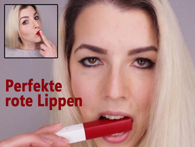 Perfekte ROTE Lippen