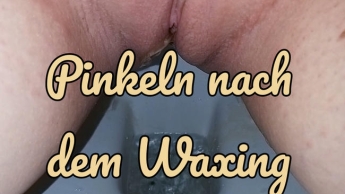 Pinkeln nach dem Waxing