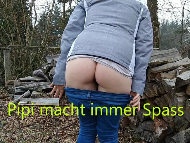 Pipi macht immer Spass – auch wenn es kalt ist