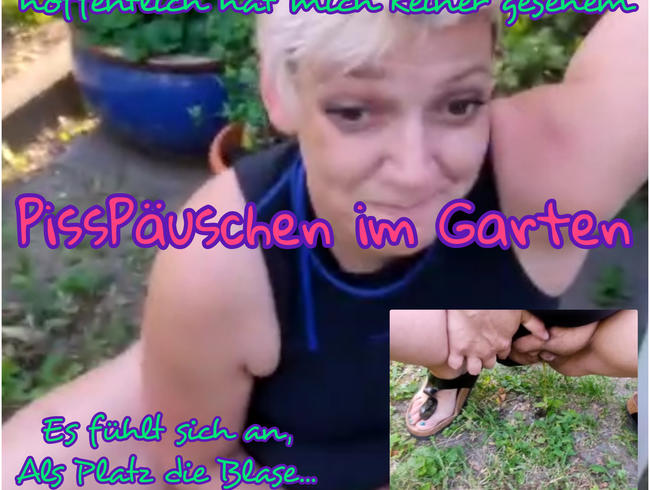 PissPäuschen im Garten