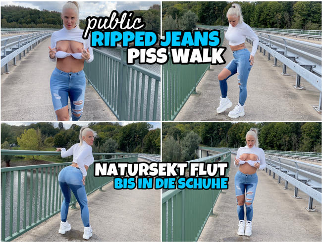 Public JEANS PISS Walk | NS Flut bis in die Schuhe