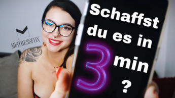 Schaffst du es in 3 Minuten?