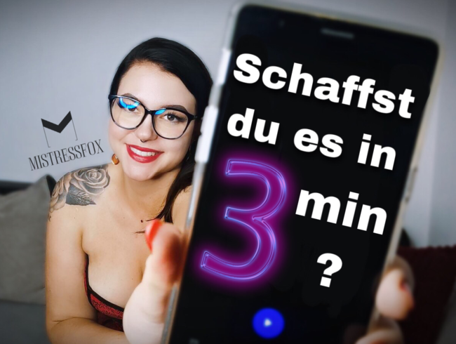 Schaffst du es in 3 Minuten?