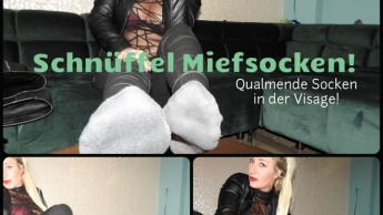 Schnüffel Mief-socken! Qualmende Socken in Deiner Visage!