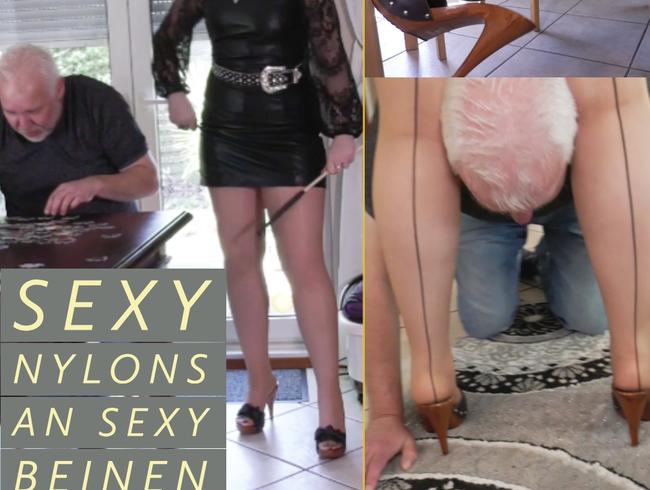 Sexy Nylons beim Dangeln