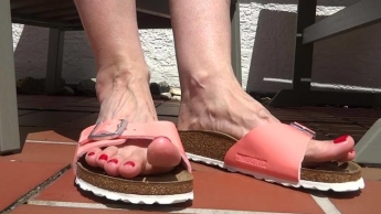 Shoeplay auf der Garten Terrasse Teil 3