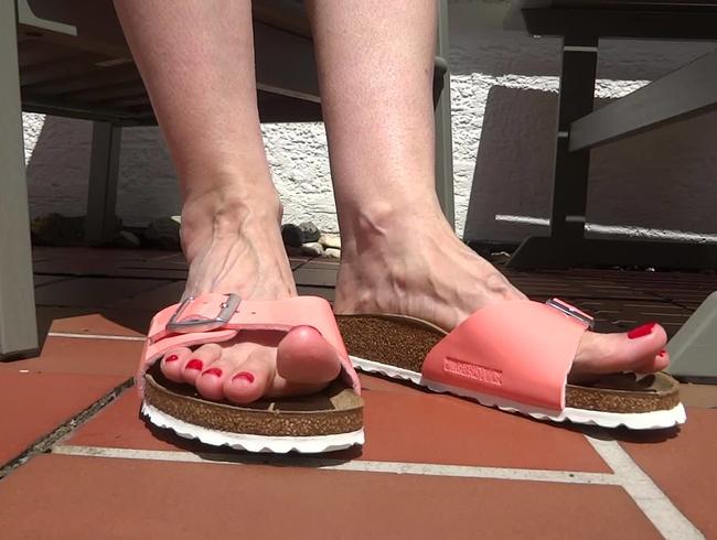 Shoeplay auf der Garten Terrasse Teil 3