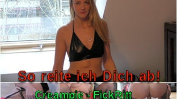 So reite ich Dich ab! I FickRitt-Creampie