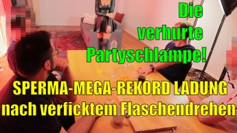 Sperma-Mega-Rekord nach verficktem Flaschendrehen!