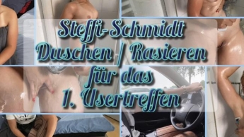 Steffi-Schmidt, duschen und rasieren für das 1. Userdate