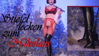 Stiefel lecken zum Nikolaus