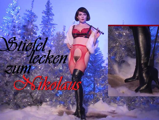 Stiefel lecken zum Nikolaus