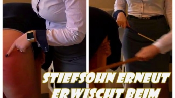 Stiefsohn erneut erwischt beim Wichsen