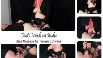 Tina’s Besuch im Studio – Geile Massage für meinen Schwanz