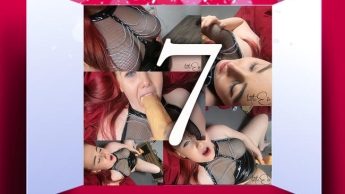 Türchen 7 – Hardcore ficken mit riesen Dildo – in Lack-Dessous