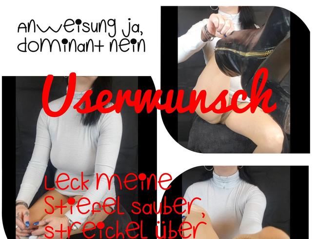 USERWUNSCH Anweisung ja, dominant nein!