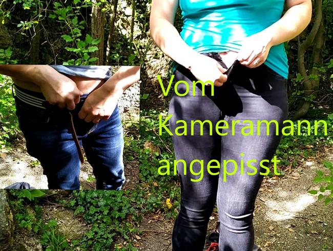 Vom Kameramann angepisst