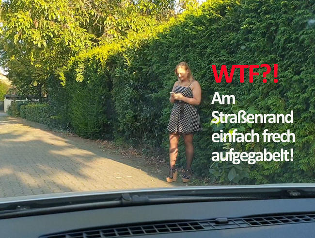 WTF?! Am Straßenrand einfach frech aufgegabelt!