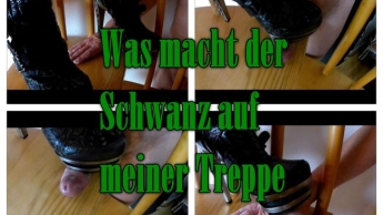 Was macht der Schwanz auf meiner Treppe