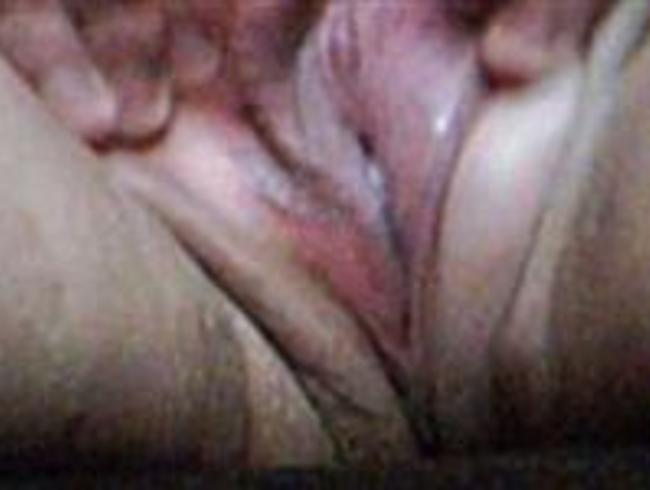 Watch my wife?s pussy spit out spunk