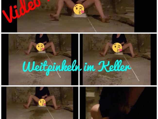 Weitpinkeln im Keller