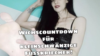 Wichscountdown für kleinschwänzige Fusskriecher