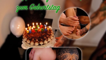 Zum Geburtstag !! Doppel-FJ + Creampie