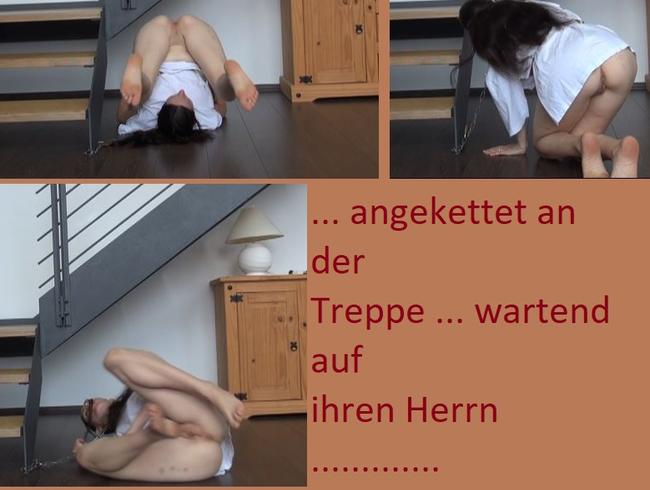 angekettet an der Treppe