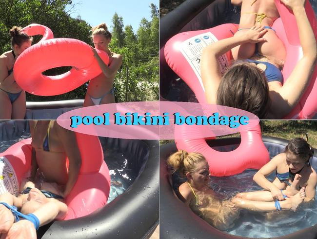 pool bikini bondage