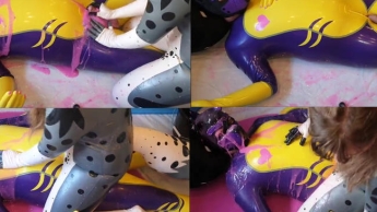 slimey yiff play in  pink slimey